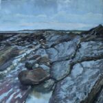 Colette Fowler-Marson-Blue Rocks Watchet Oil on Board