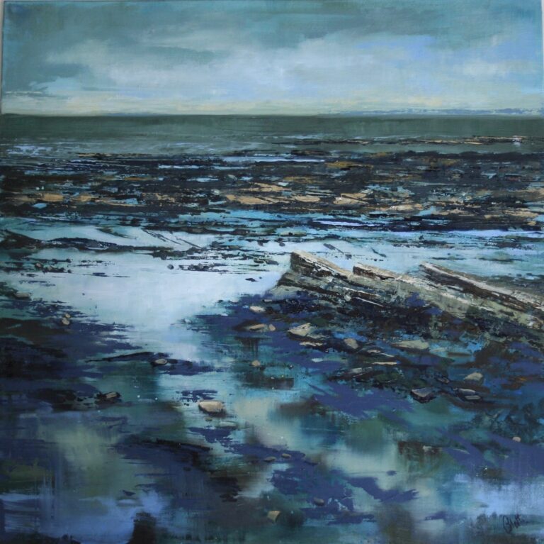 Colette Fowler-Marson - Low tide Helwell Oil on Board