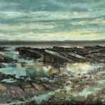 Colette Folwer-Marson - Rocks and Sea Oil on Board