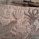 Jane Mowat Figure with Lotus (work in progress)