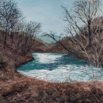 Innes Davis - River Barle Exmoor painting